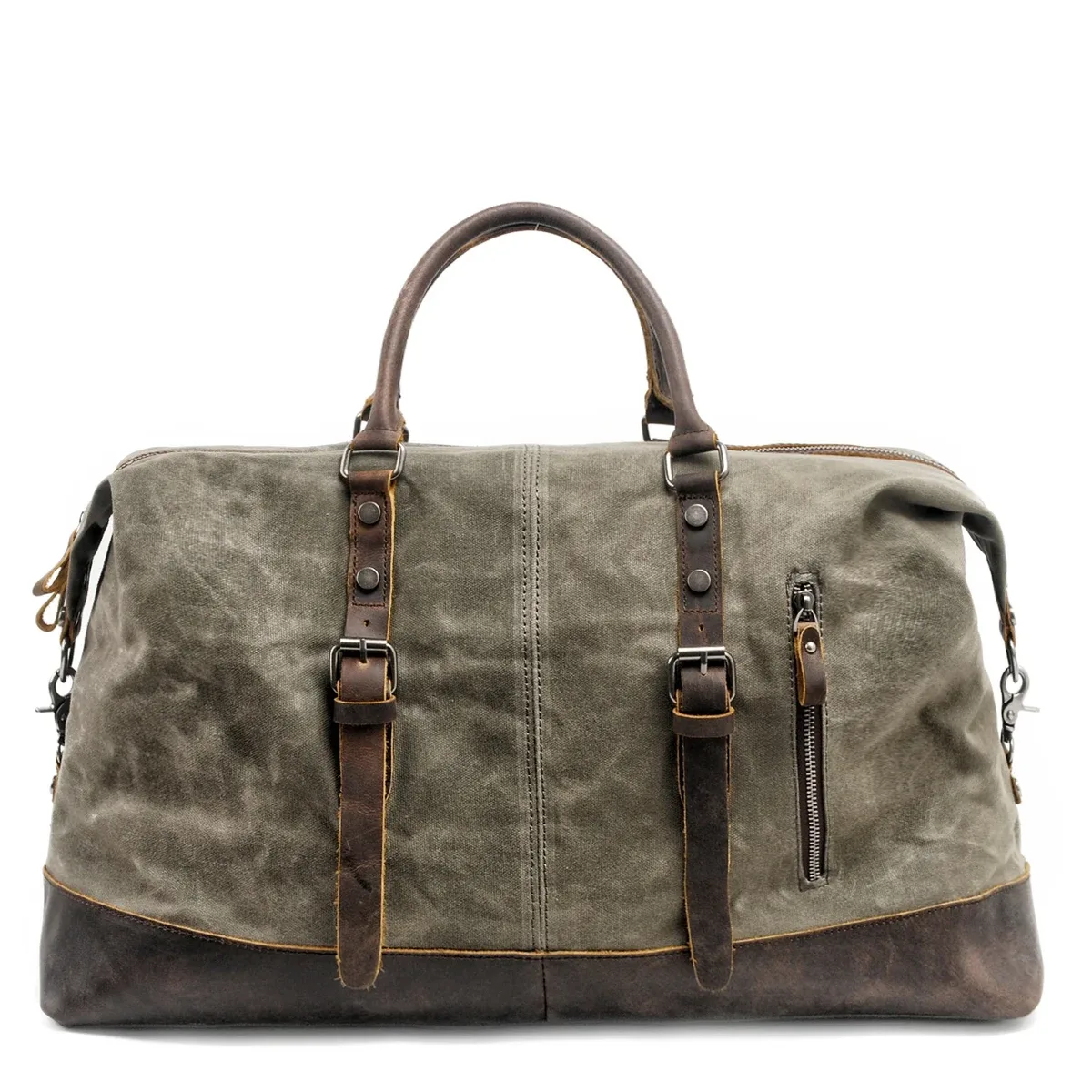muchuan hommes sacs de voyage m sacs à bagages à main toile cuir voyage sacs polochon sacs à bandoulière grande capacité week-end nuit