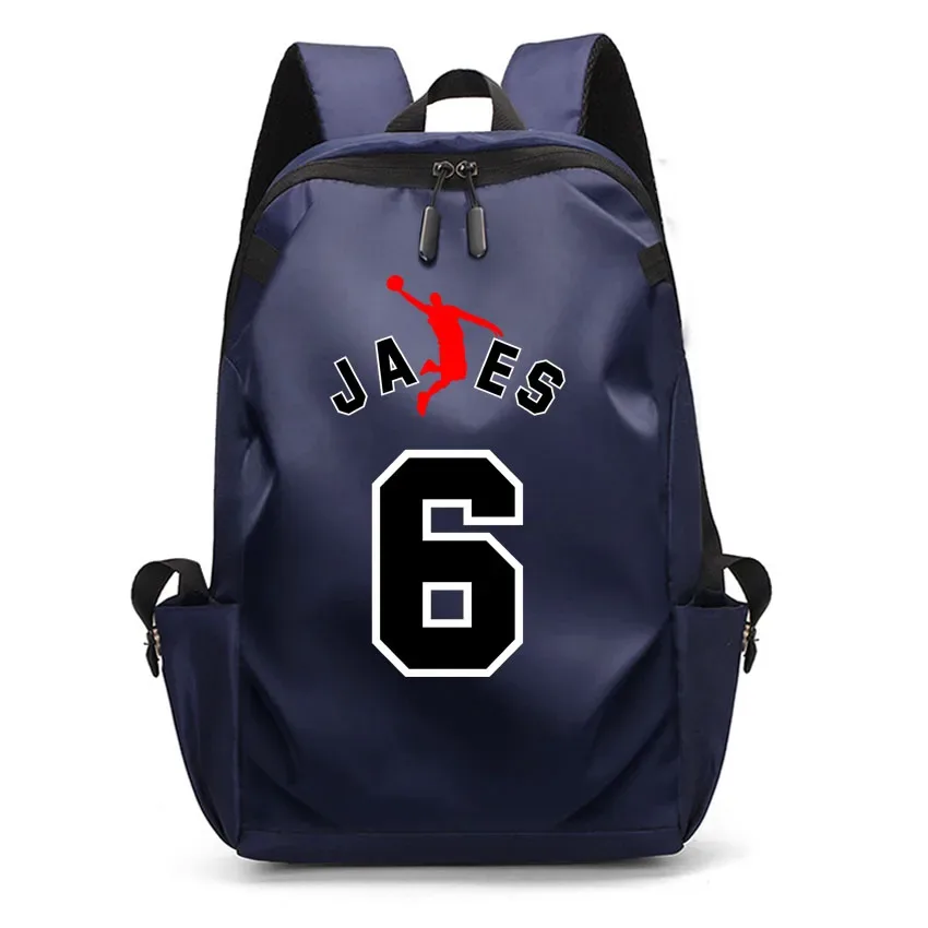 sac à dos en toile imprimée avec motif de lettre et numéro 23, sac d'école pour étudiants, sac à dos pour ordinateur portable, grande capacité, mode garçon et fille, albanes