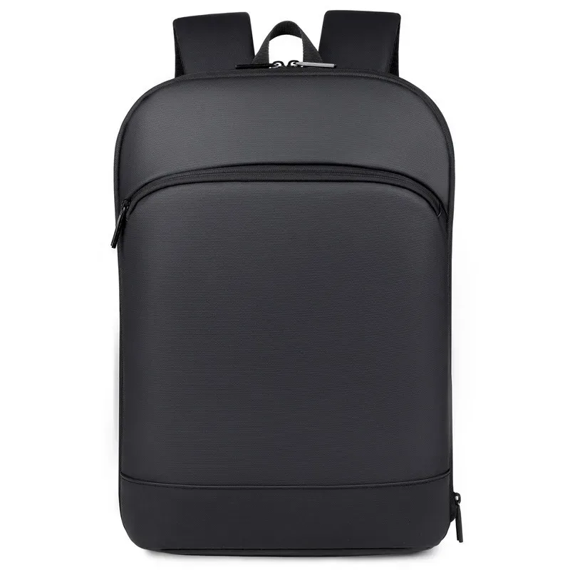sac à dos léger pour hommes, couleur unie, extensible, pour affaires, fermeture éclair durable, multi-compartiments, maintien parfait, 1 pièce