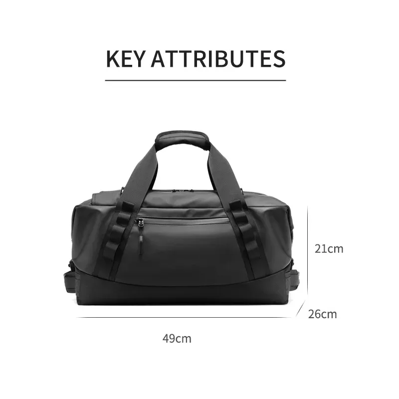 sac de sport de voyage avec logo personnalisé, grande capacité, sac à main étanche, sac à bagages courte distance, sac de fitness, nom imprimé