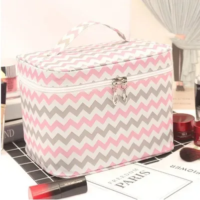 nouvelle trousse de maquillage portable en toile imperméable, mignonne, multifonctionnelle, pour voyage, sac de rangement pour maquillage, trousse de toilette bx118