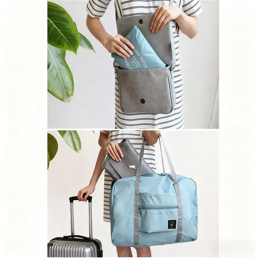 sac de voyage pliable pour compagnie aérienne, sac à main pour femmes et filles, léger, grande capacité, sport, week-end, voyage de nuit