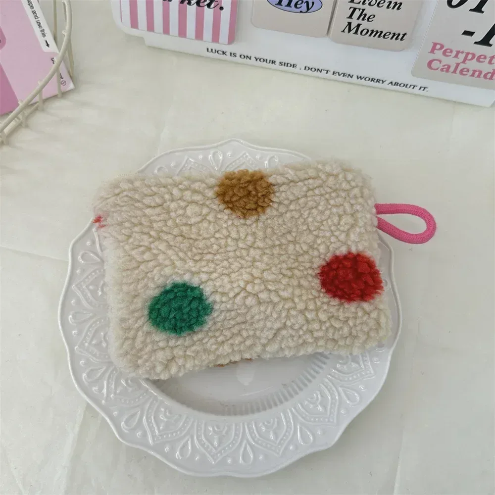 coeur imprimé mignon petit rouge à lèvres sac cosmétique voyage maquillage organisateur toilette sac de rangement pochette porte-carte sac à main sacs
