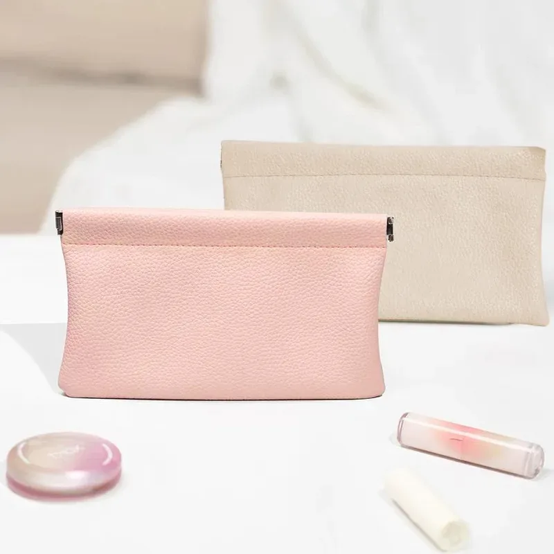 portefeuille long en cuir pu à fermeture automatique, première couche, porte-documents pour passeport, permis de conduire, câble de données, sac à cosmétiques-1/2/3 pièces