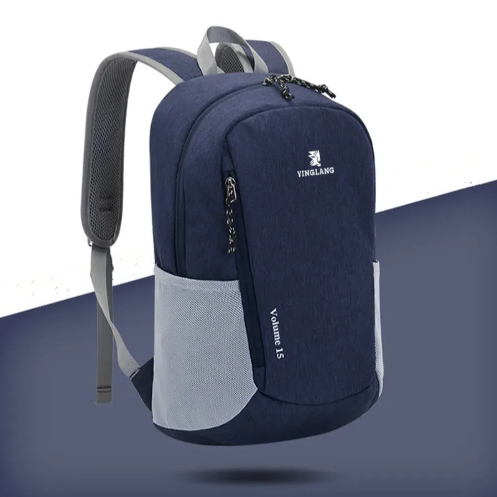 sac de camping en nylon 15l, grande capacité, ultraléger, sac à dos de sport, sac à dos de randonnée décontracté et portable pour l'extérieur