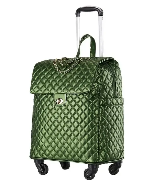 sac à bagages à roulettes en pu pour femme, bagage à roulettes, valise à roulettes, cabine, voyage, nouveau, 2020