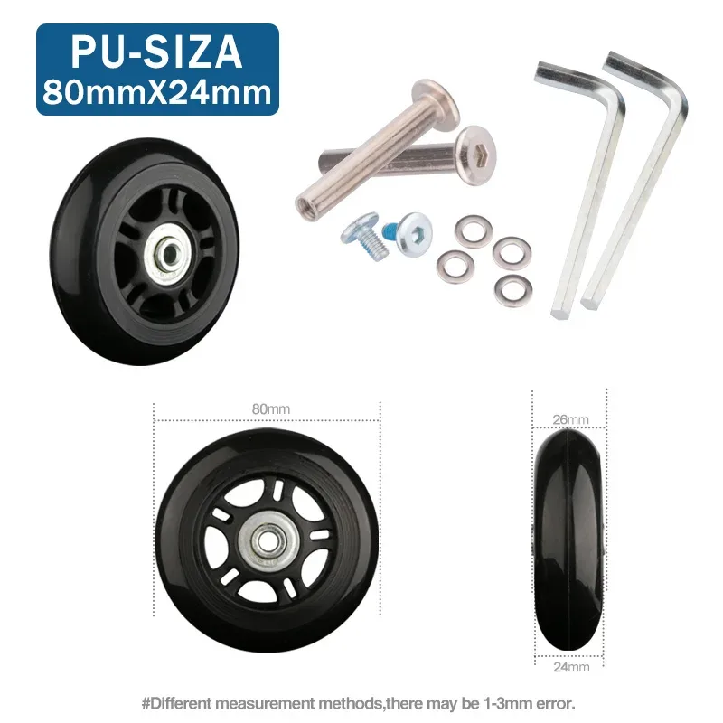 valise de remplacement universelle, accessoires de roue pratiques, roue d'avion, roue silencieuse, entretien et entretien des chocs