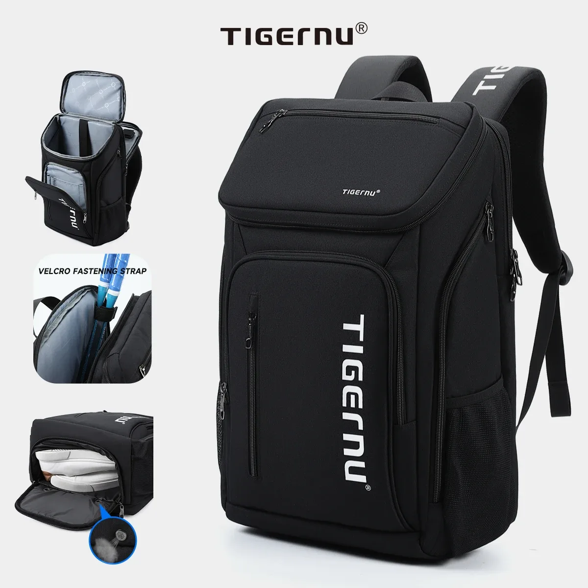 tigernu – sac à dos de sport de plein air pour hommes, sac à dos de randonnée, cartable pour hommes et femmes, grande capacité pour ordinateur portable de 17 pouces, sacs à dos décontractés
