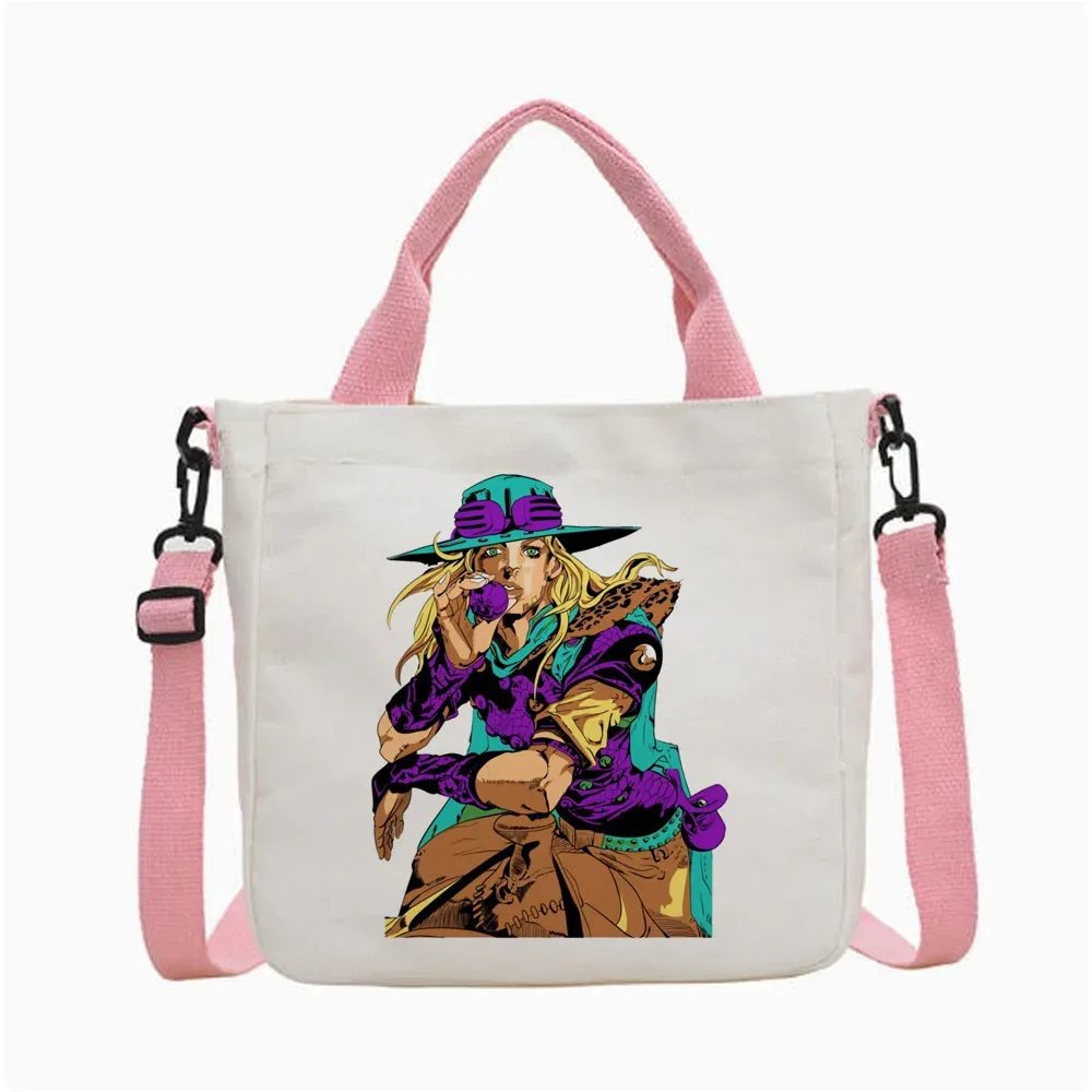sac fourre-tout jojo bizarre adventure gyro zeppeli, sac de shopping pliable, personnalisable, réutilisable, femme