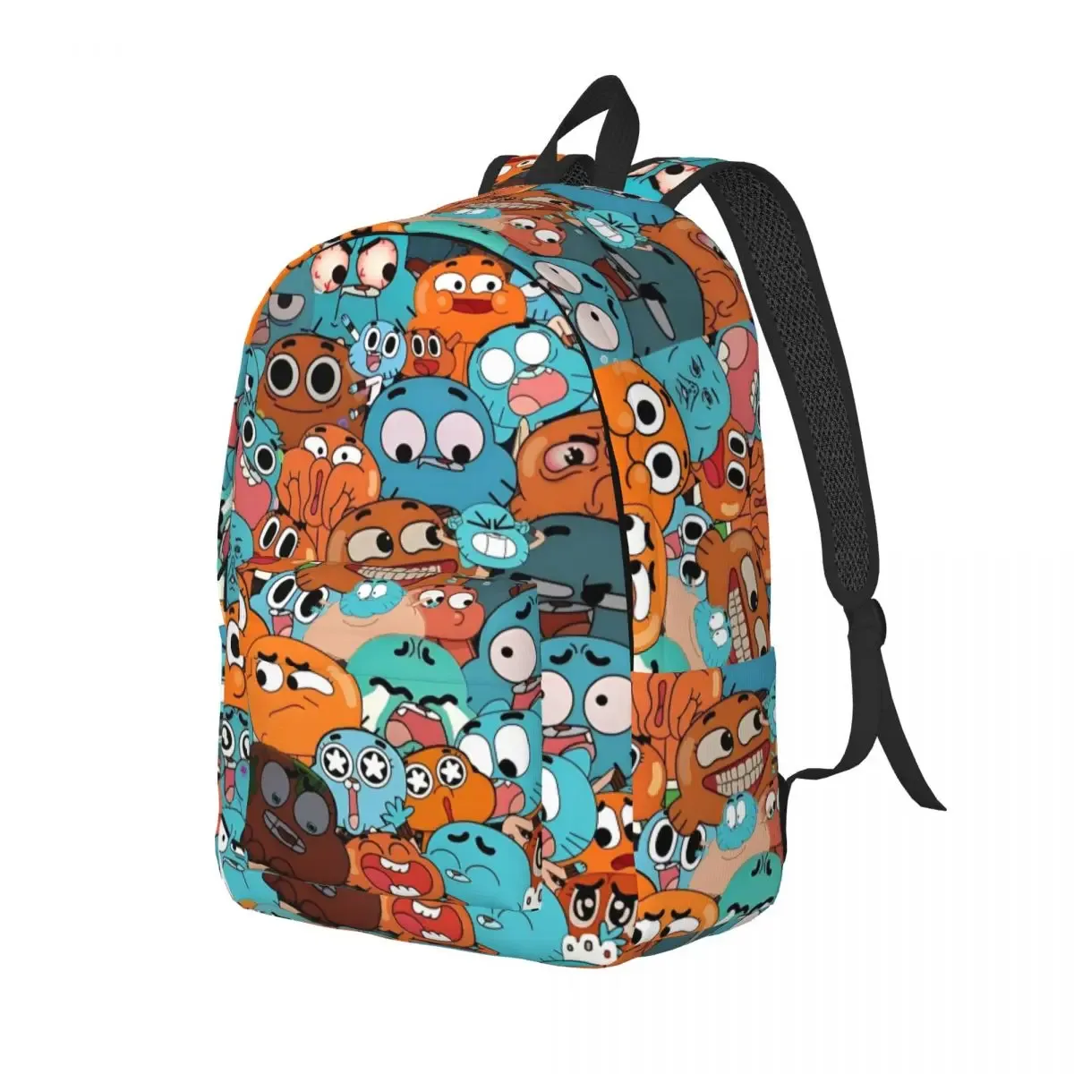 sac à dos classique amazing world of gumballs avec poche pour étudiants, randonnée, voyage, sac à dos pour hommes et femmes, sacs en toile pour ordinateur portable