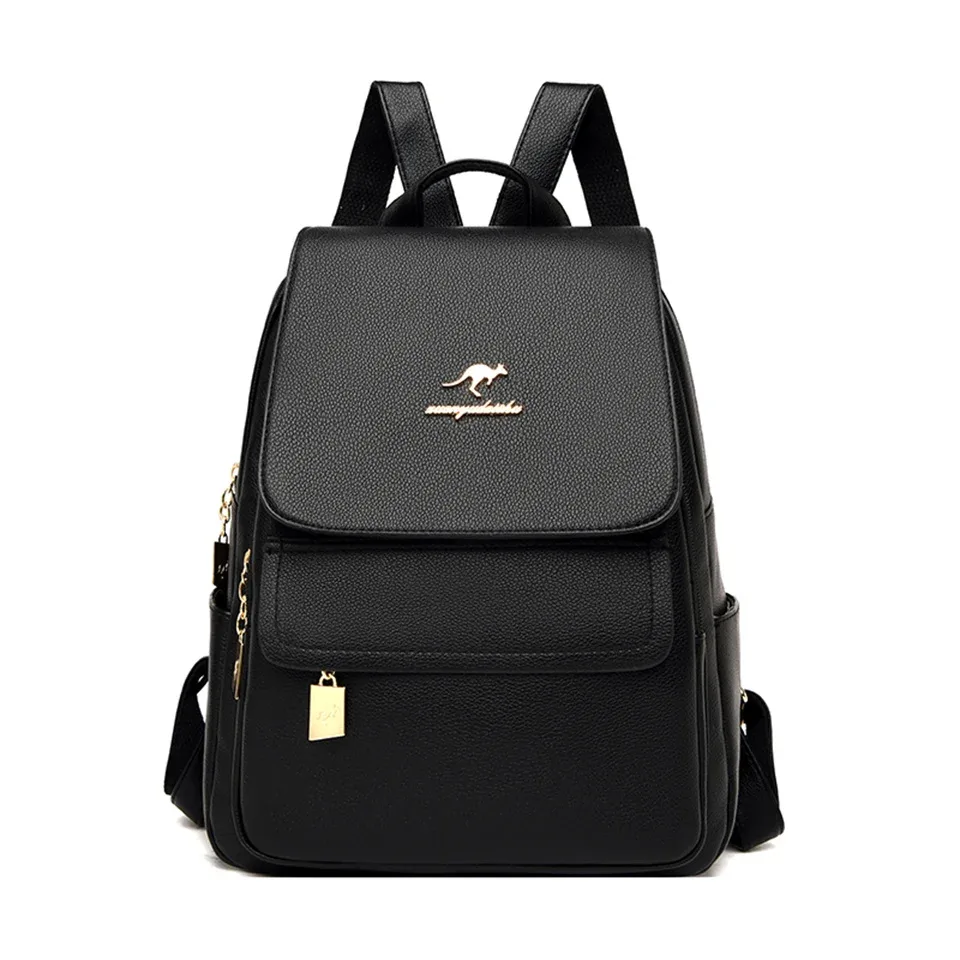 sac à dos en cuir de grande capacité pour femme, sac à dos de voyage pour adolescentes, sacs initiés à l'école, designer, haute qualité