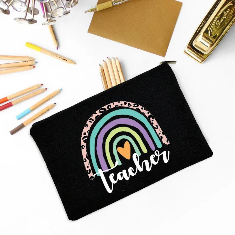 trousse de maquillage fête des enseignants meilleur cadeau trousse de survie pour enseignants trousse de maquillage pochette à crayons préscolaire primaire diplôme d'études secondaires retour à l'école