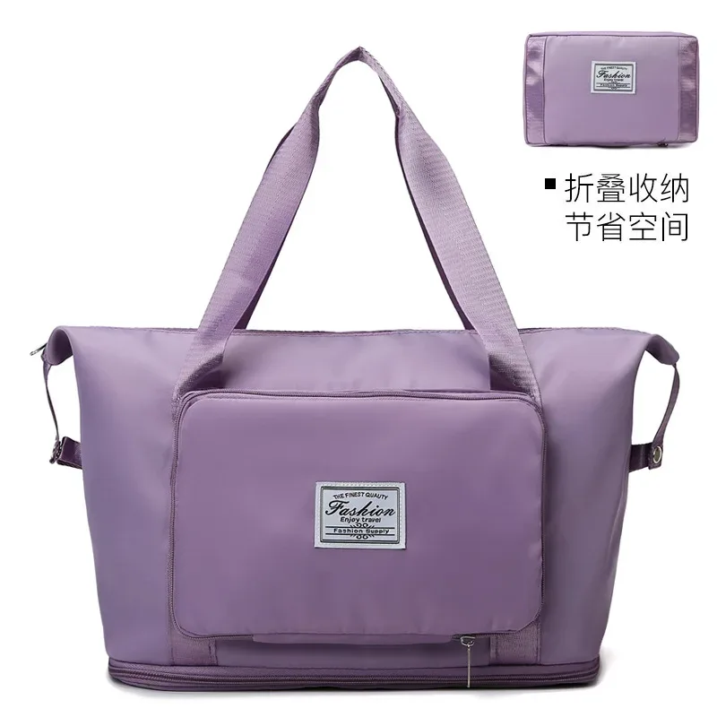 nouveau sac de voyage grande capacité pour courts séjours, avec séparation sec/humide, sac de sport et de natation, bagage pliable à main en tissu oxford résistant à l'eau