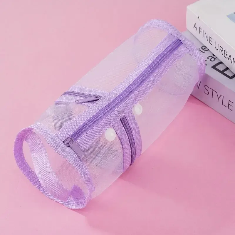 trousse de toilette de voyage en maille respirante avec poches de rangement verticales pour les vacances et les voyages d'affaires