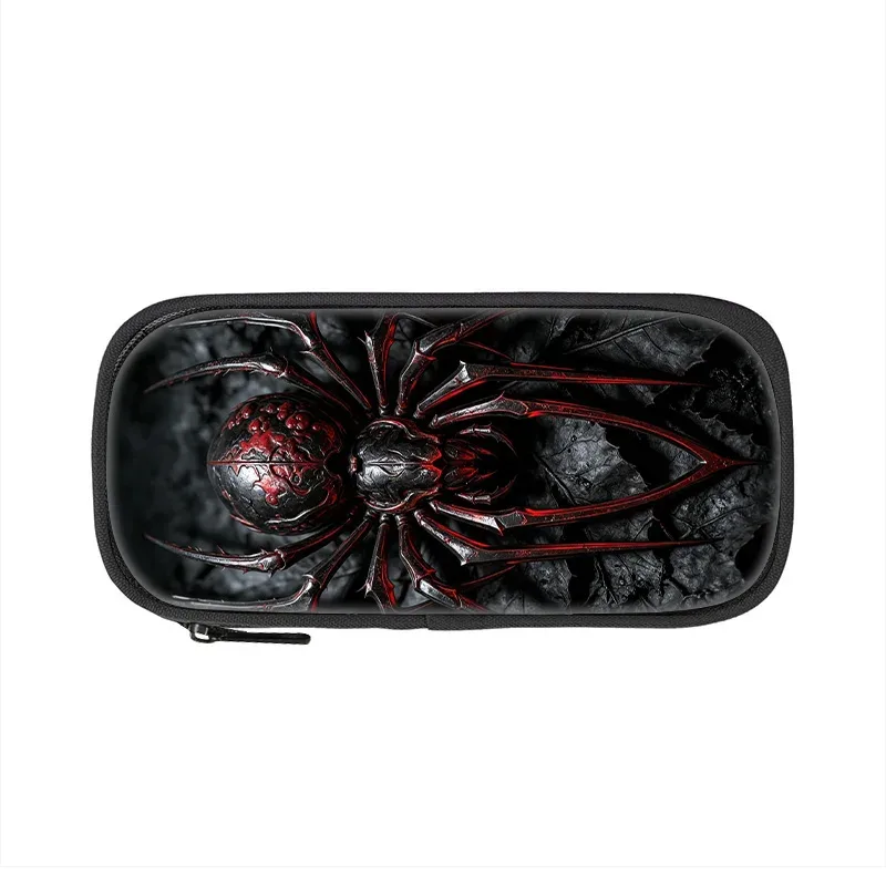 trousse de rangement grande capacité spider learn, trousse à crayons pour étudiants, trousse à maquillage pour filles, pratique