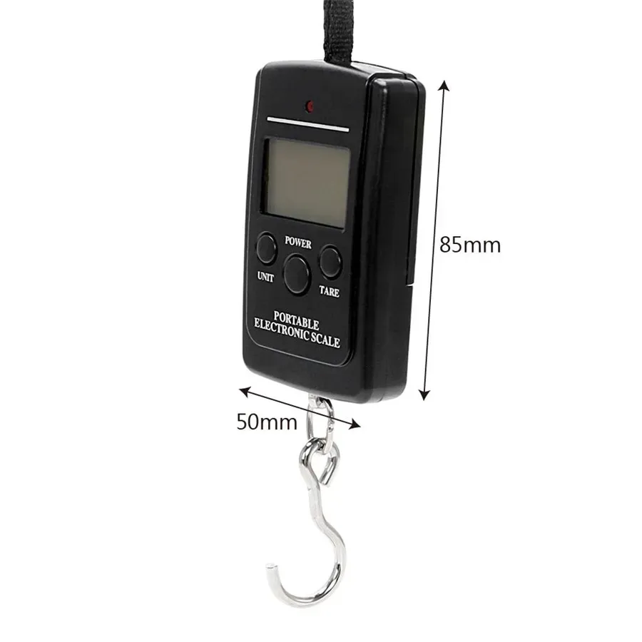 40kg multifonctionnel mini électronique numérique portable balance suspendue pèse outil pour pêche bagages valise voyage crochet balances