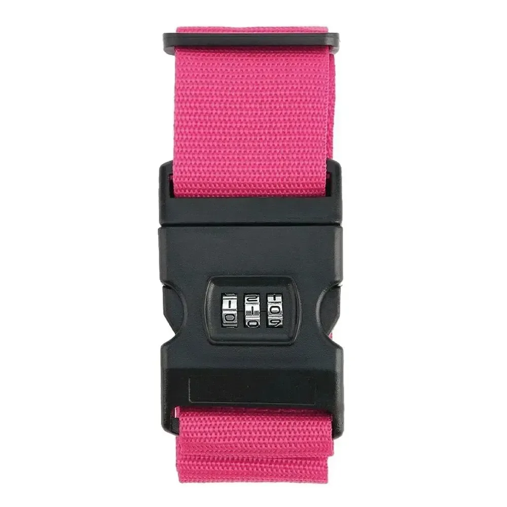 ceinture sécurité bagages nylon cadenas combiné multicouche élastique solide protection voyage bleu rose arc-en-ciel noir
