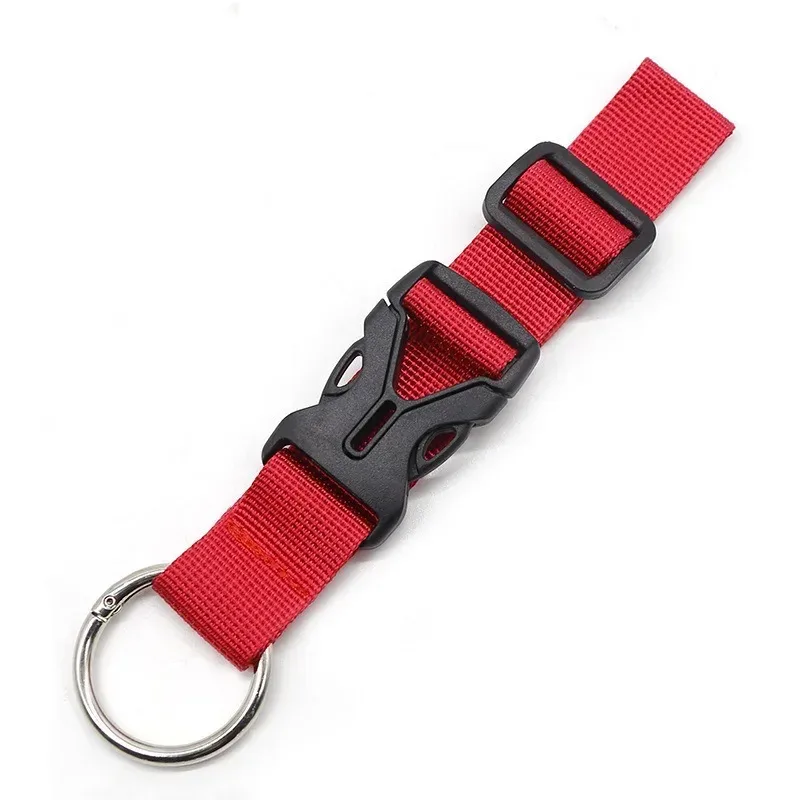 bracelet fixation nylon multicouleurs boucle suspension crochet sangle réglable sac dos voyage transport fixation travail sport utilité pratique
