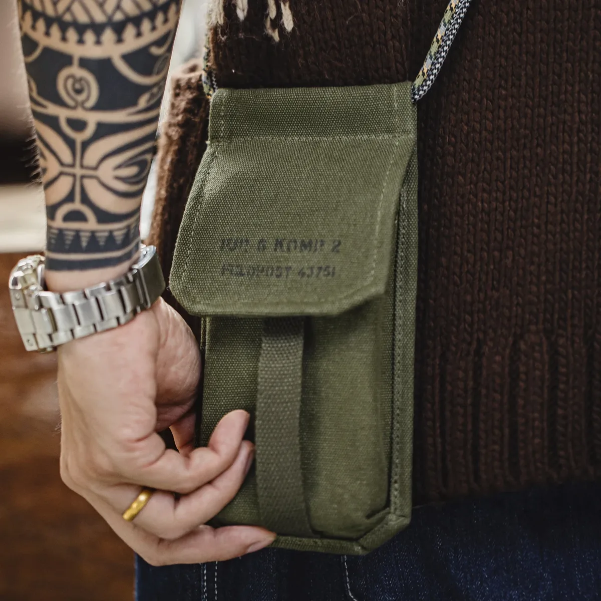 maden hommes vintage m16 militaire vert mini sac femme sac à bandoulière sacs à bandoulière sac de téléphone décontracté porte-monnaie détachable