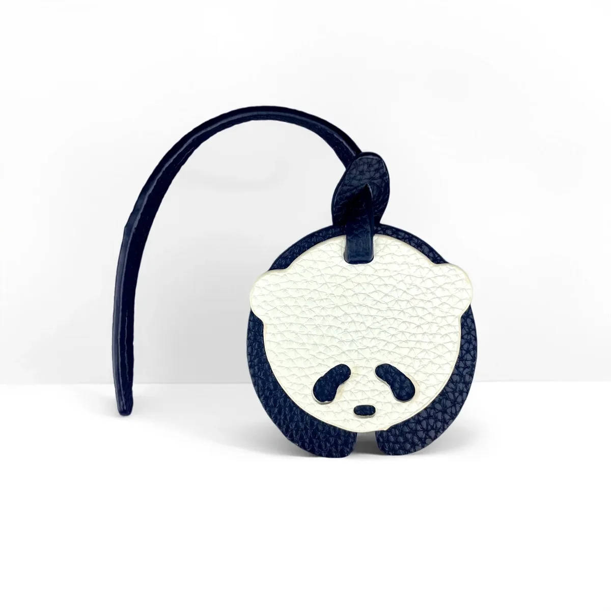 porte-clés/charm de sac en cuir pu style panda - 4 modèles - noir/blanc classique - accessoire polyvalent pour sacs à main, sacs à dos, clés et décoration de chambre, idéal comme cadeau