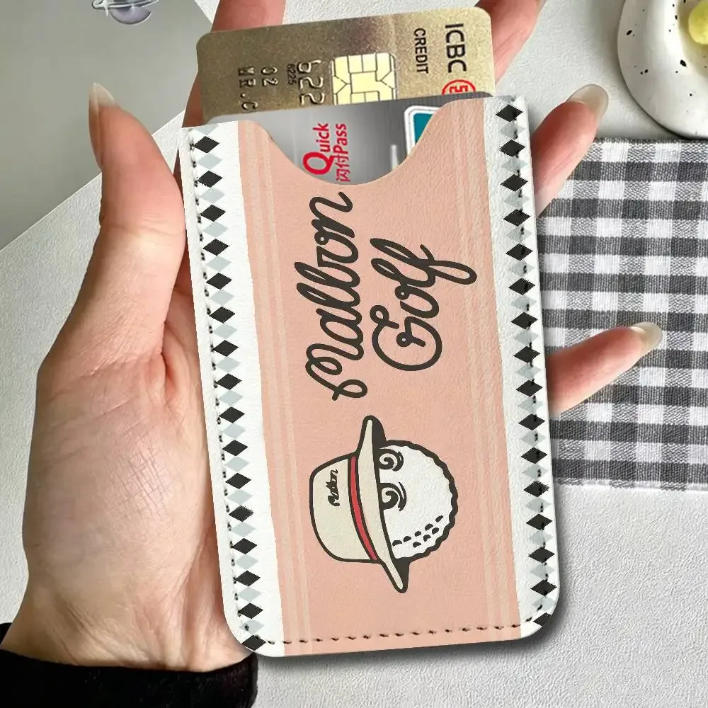porte-cartes en cuir pu malbon fashion golf, ultra fin, organisateur de cartes de crédit et d'identité, porte-cartes de visite léger