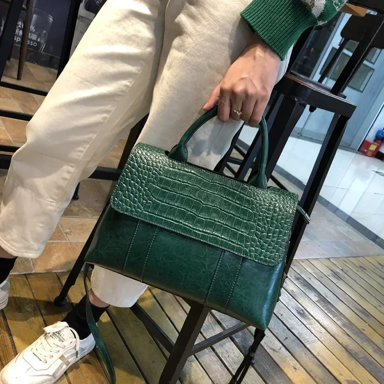 sac à bandoulière en cuir véritable de vache pour femmes, sacs à bandoulière de luxe de styliste pour dames, sac à main rétro décontracté de grande capacité