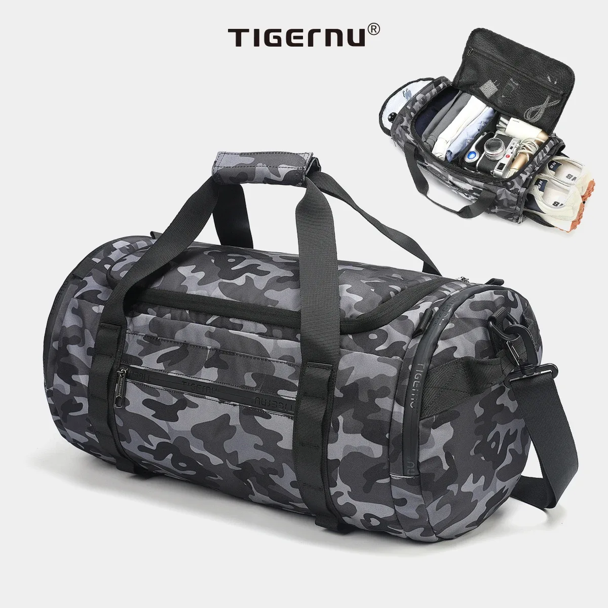 tigernu sacs de voyage pour hommes sac de sport sac de fitness étanche hommes sac portable en plein air ultraléger yoga sac de sport sac à main bandoulière