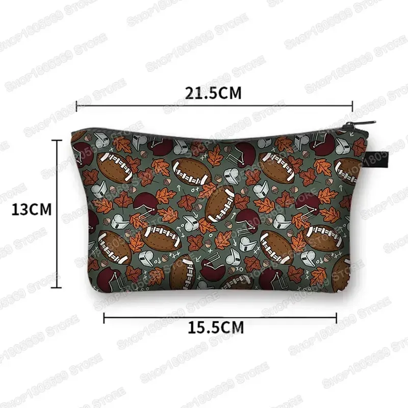 trousse à cosmétiques pour football, baseball, basket-ball, trousse de toilette de loisirs, trousse de maquillage pour femmes, petite pochette pour rouge à lèvres, sacs à cosmétiques
