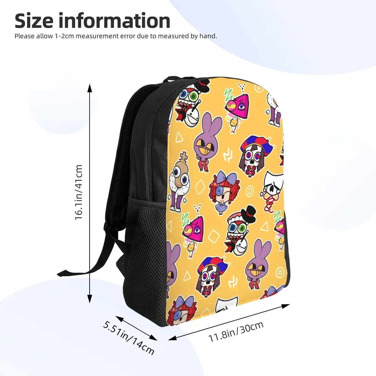 sac à dos pomnis jaxs ragathas pour hommes, femmes, étudiants, a-amazings d-digitals c-circuse, sacs en toile pour ordinateur portable, pour l'extérieur