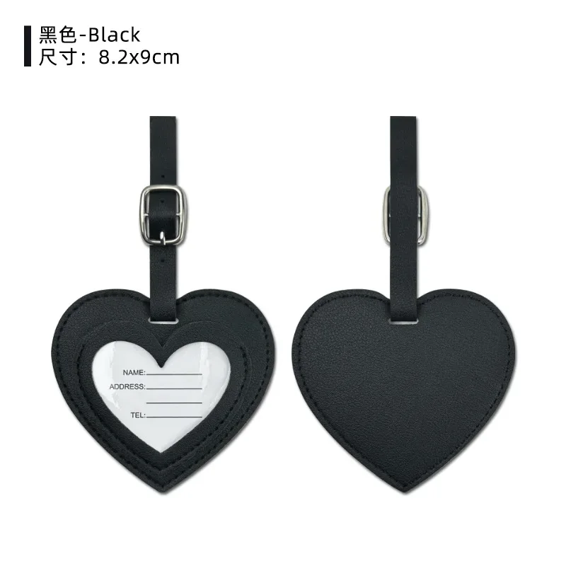 étiquette de bagage personnalisée en cuir pu avec nom et lettres diy, étiquette de valise de luxe en gros, breloque de sac cadeau pour anniversaire de mariage