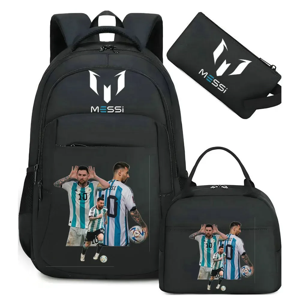 sac à dos imprimé messi, sac à dos de sport, de football, décontracté, pour femmes et hommes, sacs d'école harajuku, sacs d'école pour femmes et hommes, mochilas de voyage