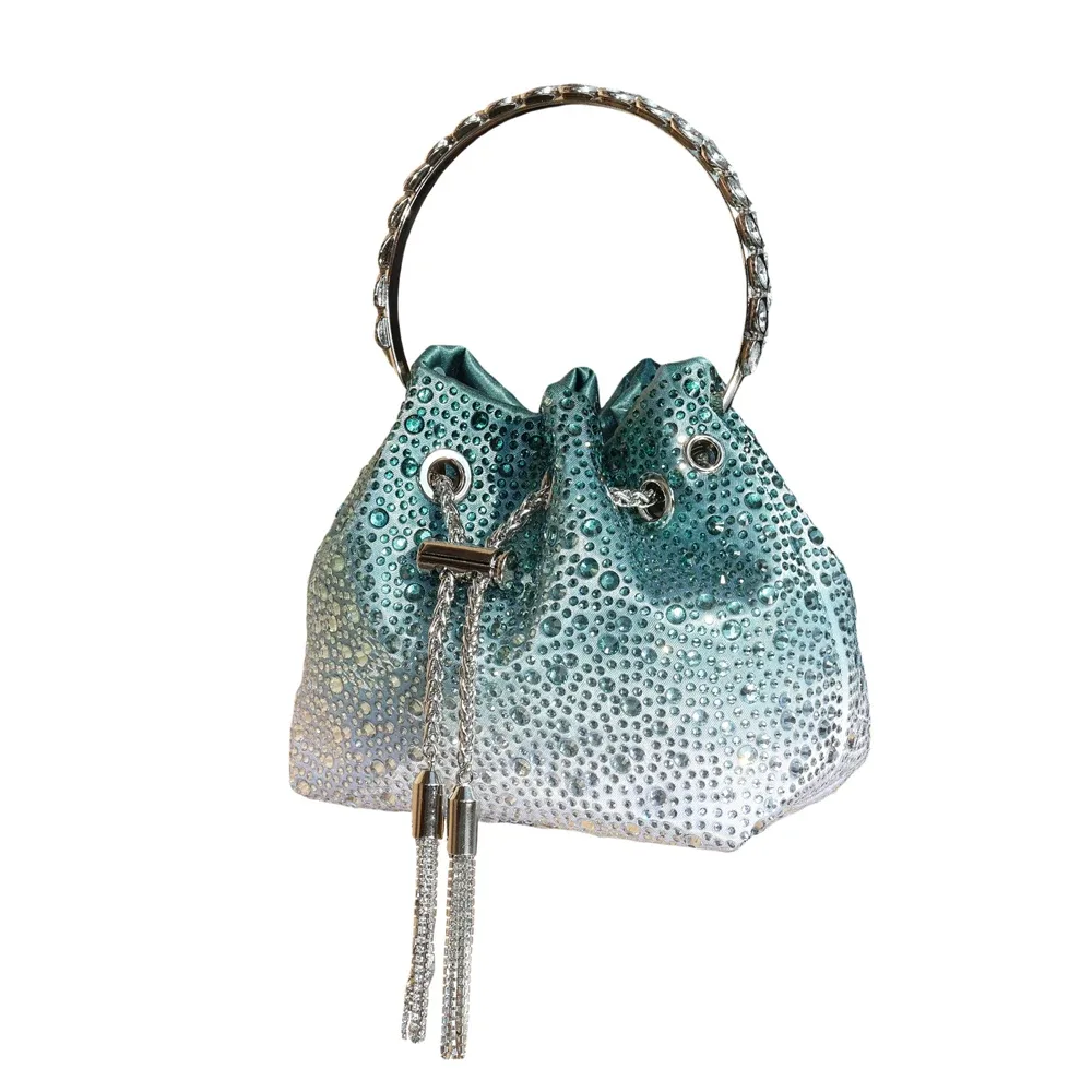 poignée strass pochette de soirée sacs à main et sac à main de luxe sac à bandoulière design brillant cristal pochette sac à main sac seau