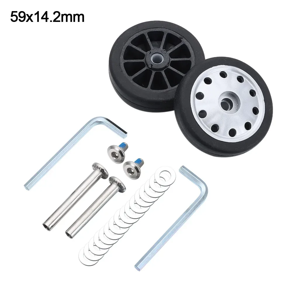 roues de remplacement universelles pour valise, résistantes à l'usure, silencieuses, avec vis, roues de bagages de voyage, accessoires de bagages