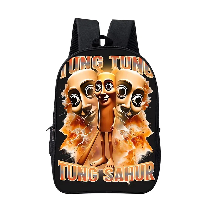 sac à dos scolaire pour garçons et filles, durable et souple, pour livres, motif dessin animé, anime, jeu, style italien brainrot, pour enfants