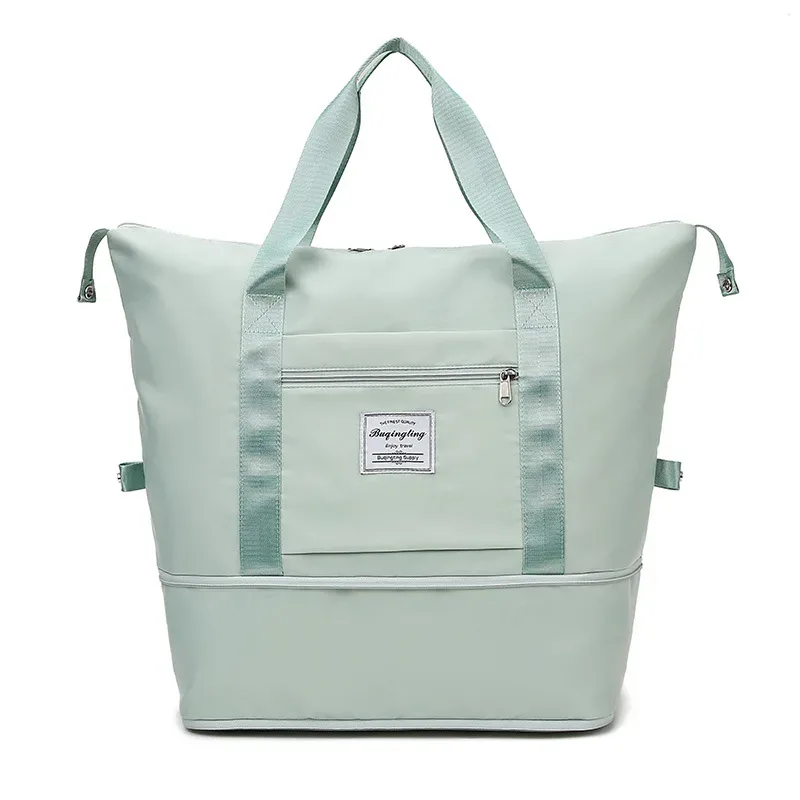 sacs de voyage à double dos extensibles de grande capacité, sac de rangement de bagages, sac à main étanche et pliable, sac de rangement pour vêtements de voyage