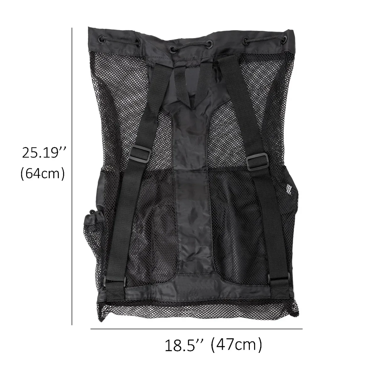 sac à dos momie en maille grande pour équipement de natation, de gymnastique et d'entraînement humide