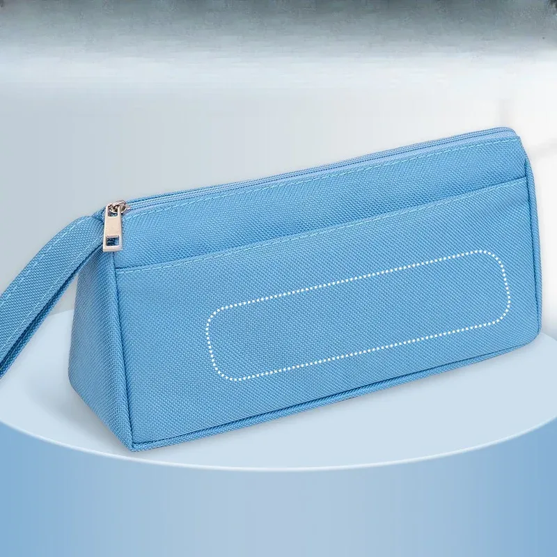 sac de rangement multifonctionnel personnalisable avec votre nom, élégant et minimaliste, trousse de maquillage, trousse de toilette, trousse à crayons