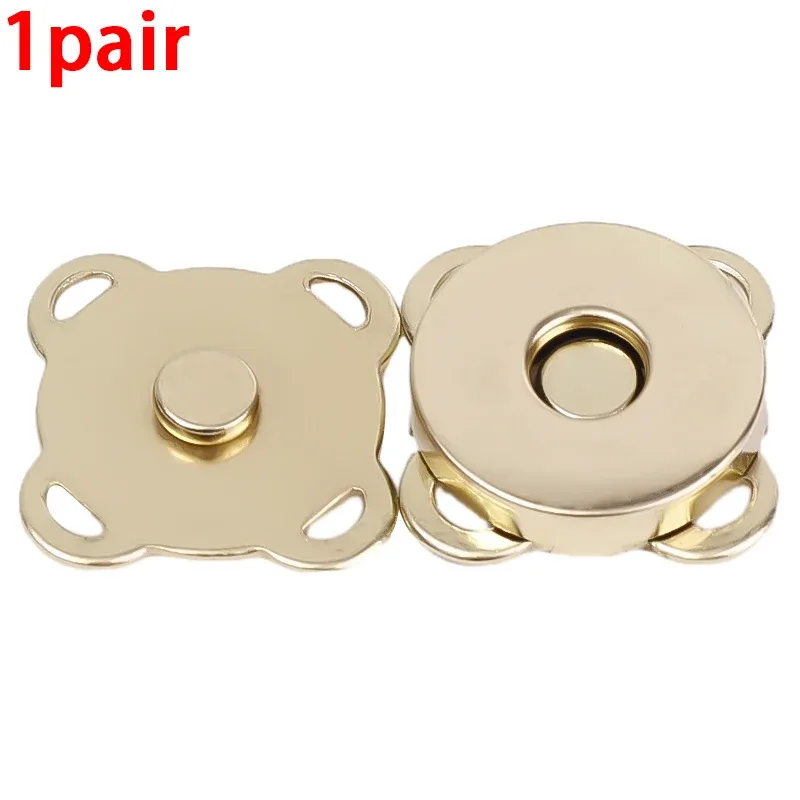 fermoirs magnétiques en métal pour couture, 14/18mm, pour sac à main, bricolage, cadenas, épingles à fleur de prunier, lèvent artisanaux pour vêtements