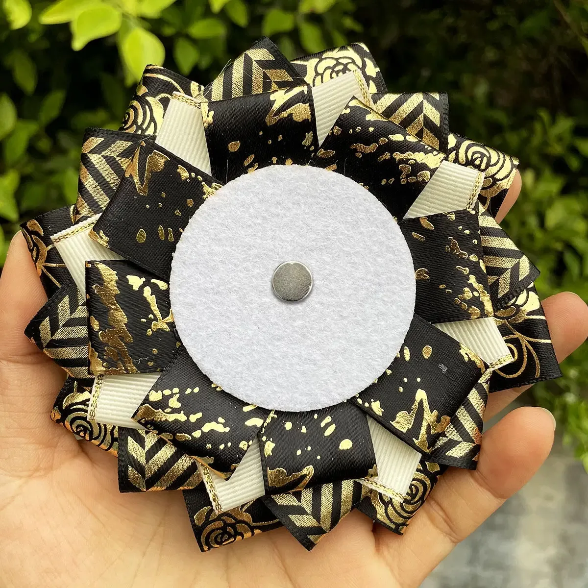 sac à dos en ruban vert pour cosplay, protection de rosette, porte-épingle à fleur, accessoires de danemark ge, remplissage de base, décorations, 58mm