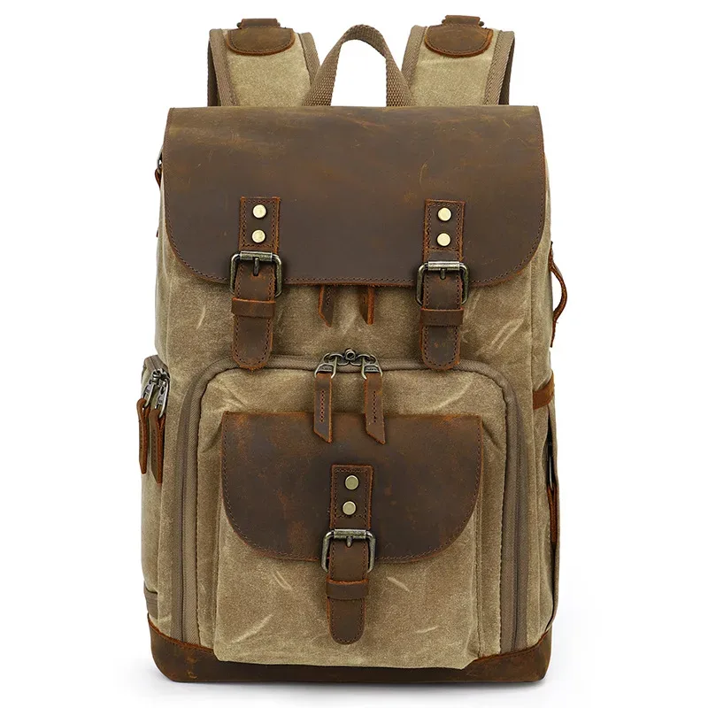 sac pour appareil photo dslr, sac à dos en toile batik, sac de photographie étanche, sac de rangement résistant à l'usure pour l'extérieur, nouvelle collection