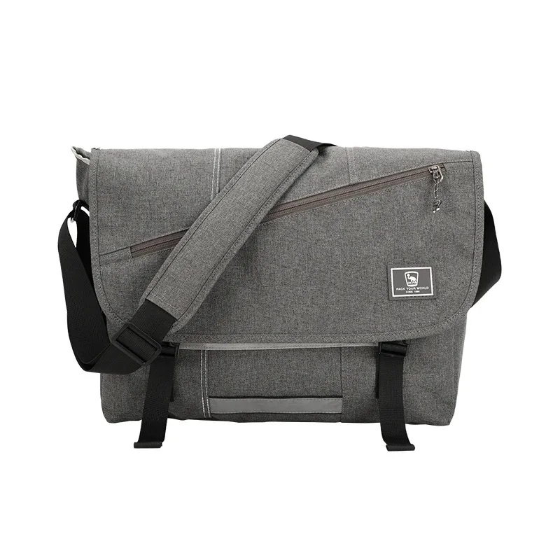 oiwas 15 pouces ordinateur portable hommes sac de messager mode voyage fronde sac à bandoulière hommes toile porte-documents mâle sac à bandoulière pour adolescents