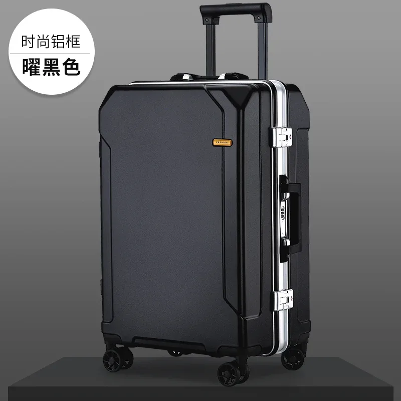 valise à roulettes avec cadre en aluminium pour hommes et femmes, bagages de voyage, petite cabine, 24 po, 20 po, tendance de la mode, nouveau