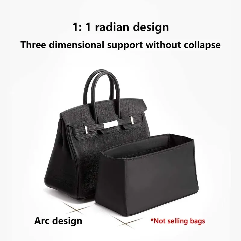 organisateur de sac pour birkin 25, en nylon, support de rangement pour sac platinum, rangement ordonné, modification intérieure soignée, accessoires de sac.