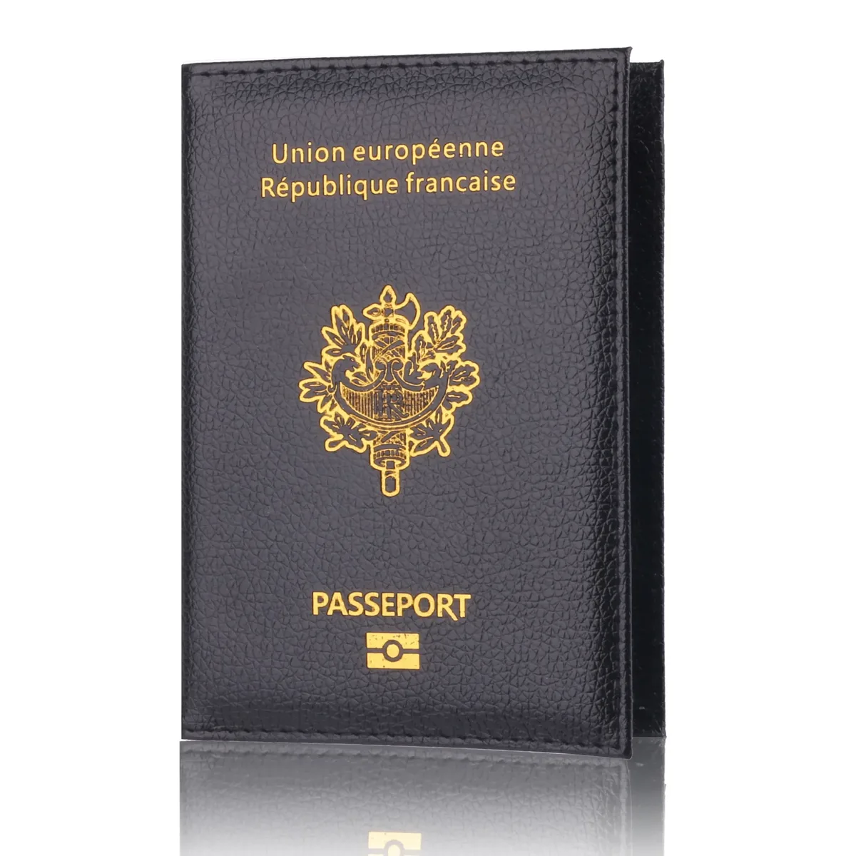 housse de protection pour passeport en pu de haute qualité, porte-cartes bancaires, porte-documents de voyage, mode homme et femme, étui portefeuille pour passeport français