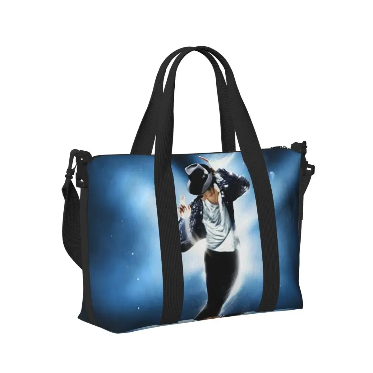 michael jackson musiciens chanteurs danseurs sac de voyage de plage sacs fourre-tout de grande capacité pour le sport femmes shopping sac à bandoulière