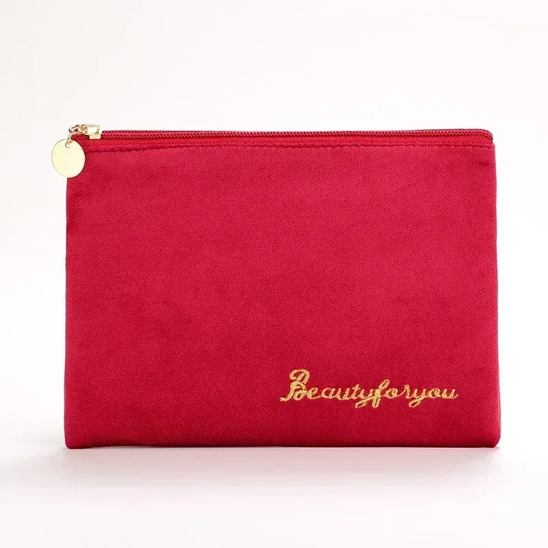 mode femmes sac cosmétique voyage serviette hygiénique maquillage articles de toilette lavage organisateur sac de rangement velours nécessaire maquillage pochette