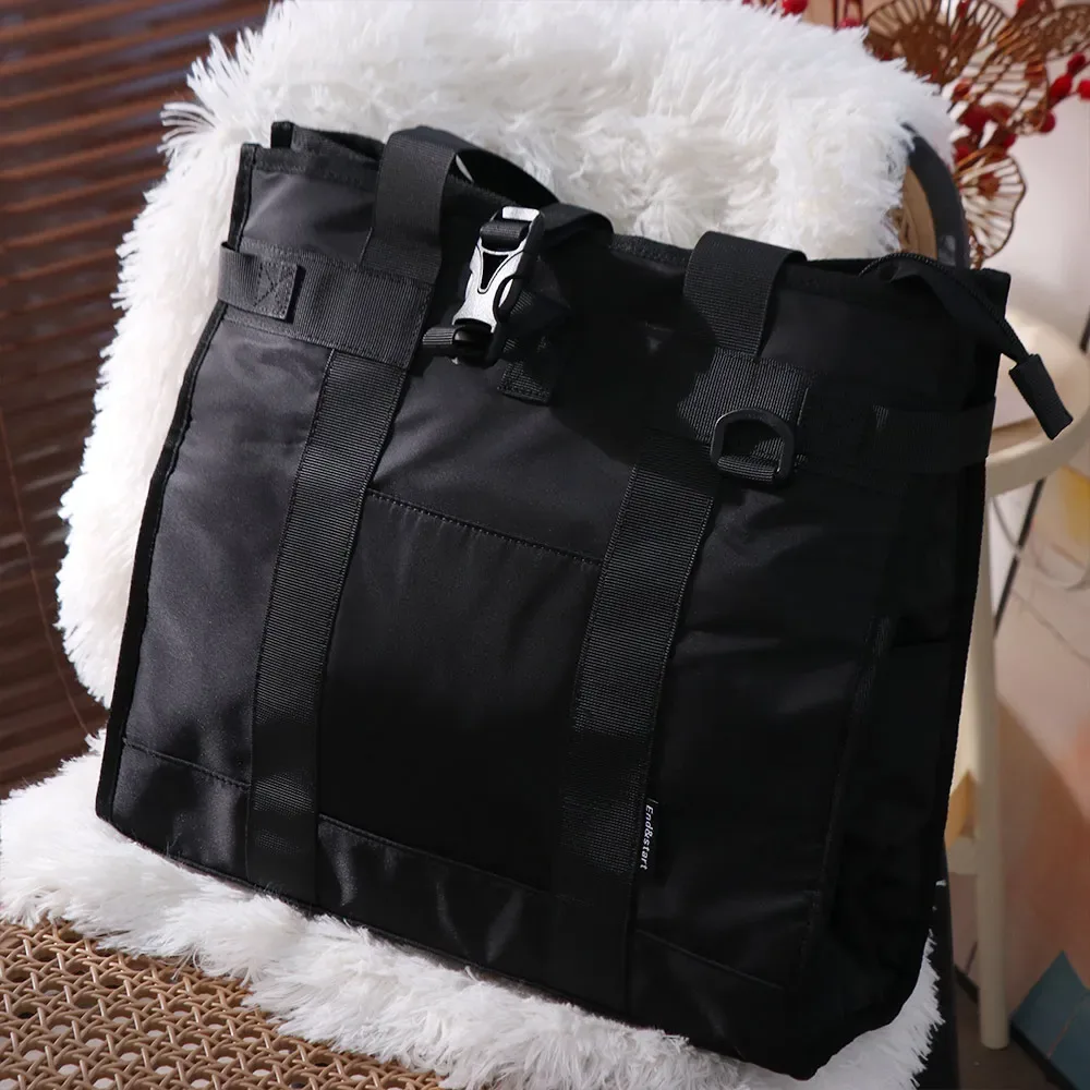 sac à main oxford de grande capacité, couleur unie, multifonctionnel, pour homme, sac à bandoulière oxford portable et imperméable