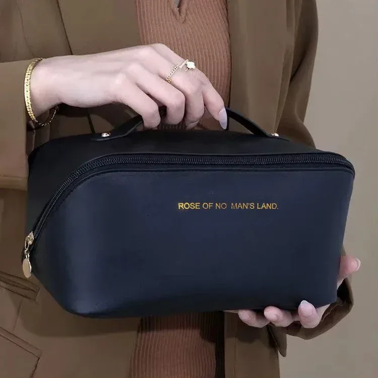 organisateur de maquillage, trousse de toilette pour femme, étui de rangement pour maquillage, pochette de luxe pour femme, sac cosmétique, sac organisateur de voyage avec fermeture éclair