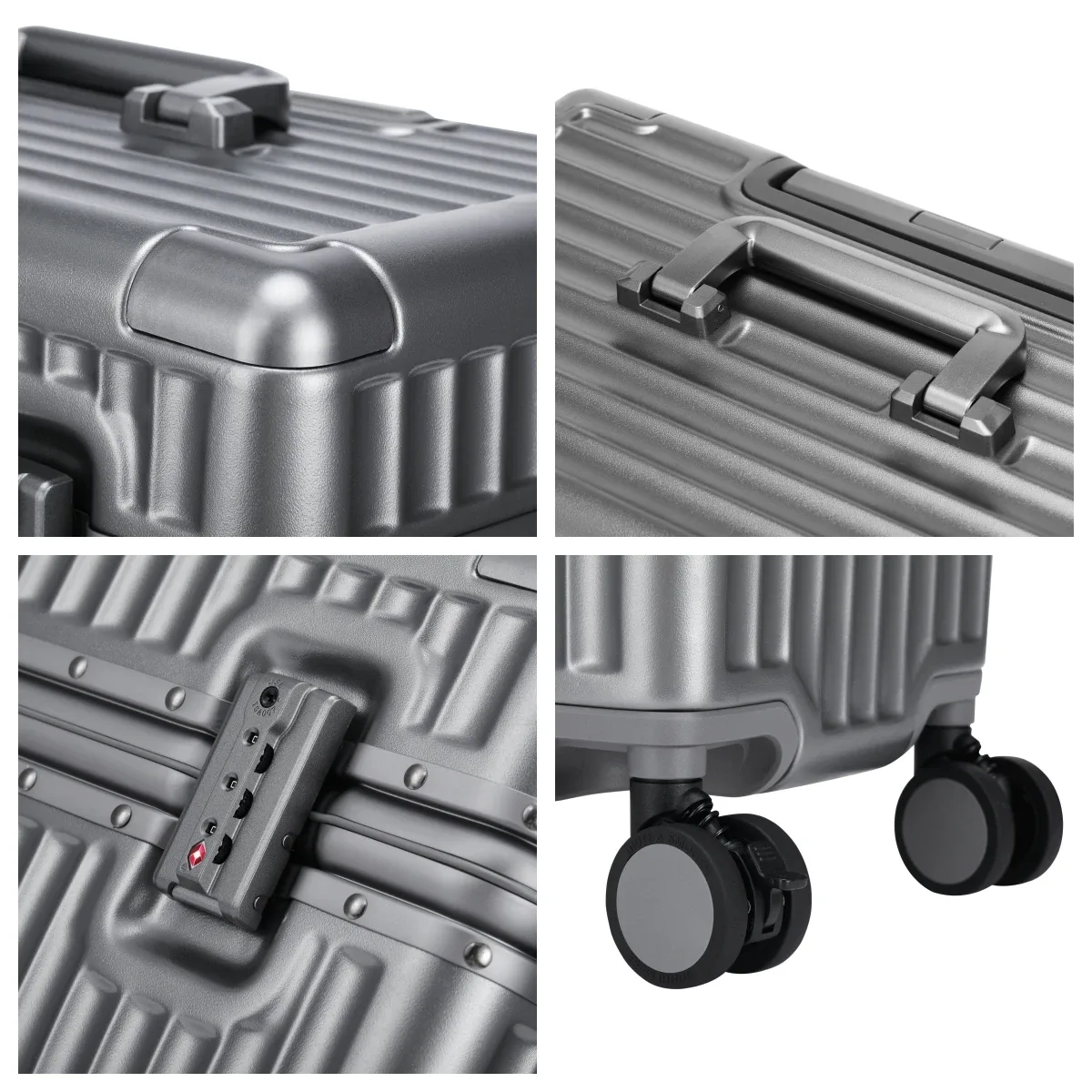 valise à ouverture par le haut 18/20 pouces, bagage à main pour voyage, valise de photographe à roulettes, coque rigide avec cadre en alliage d'aluminium, serrure tsa