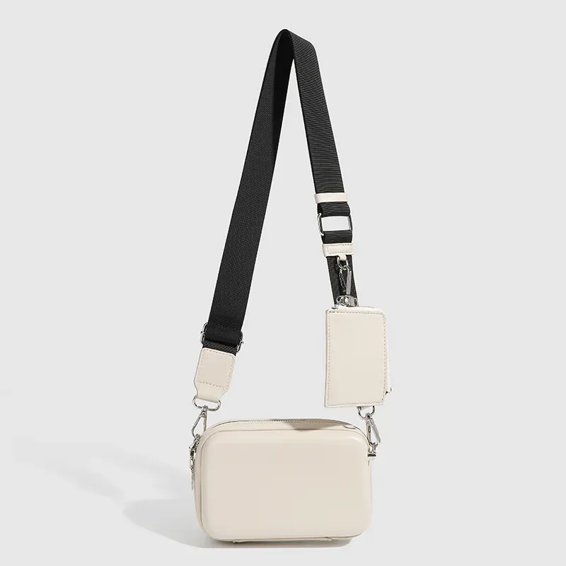 sac à bandoulière rigide unisexe, sac à bandoulière noir, mode décontractée, évaluation de voyage, passeport et portefeuille
